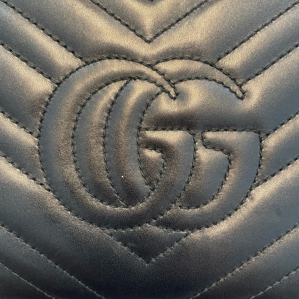 Gucci GG Marmont WOC Crossbody Mini Black Leather w/Box New - Picture 3 of 16